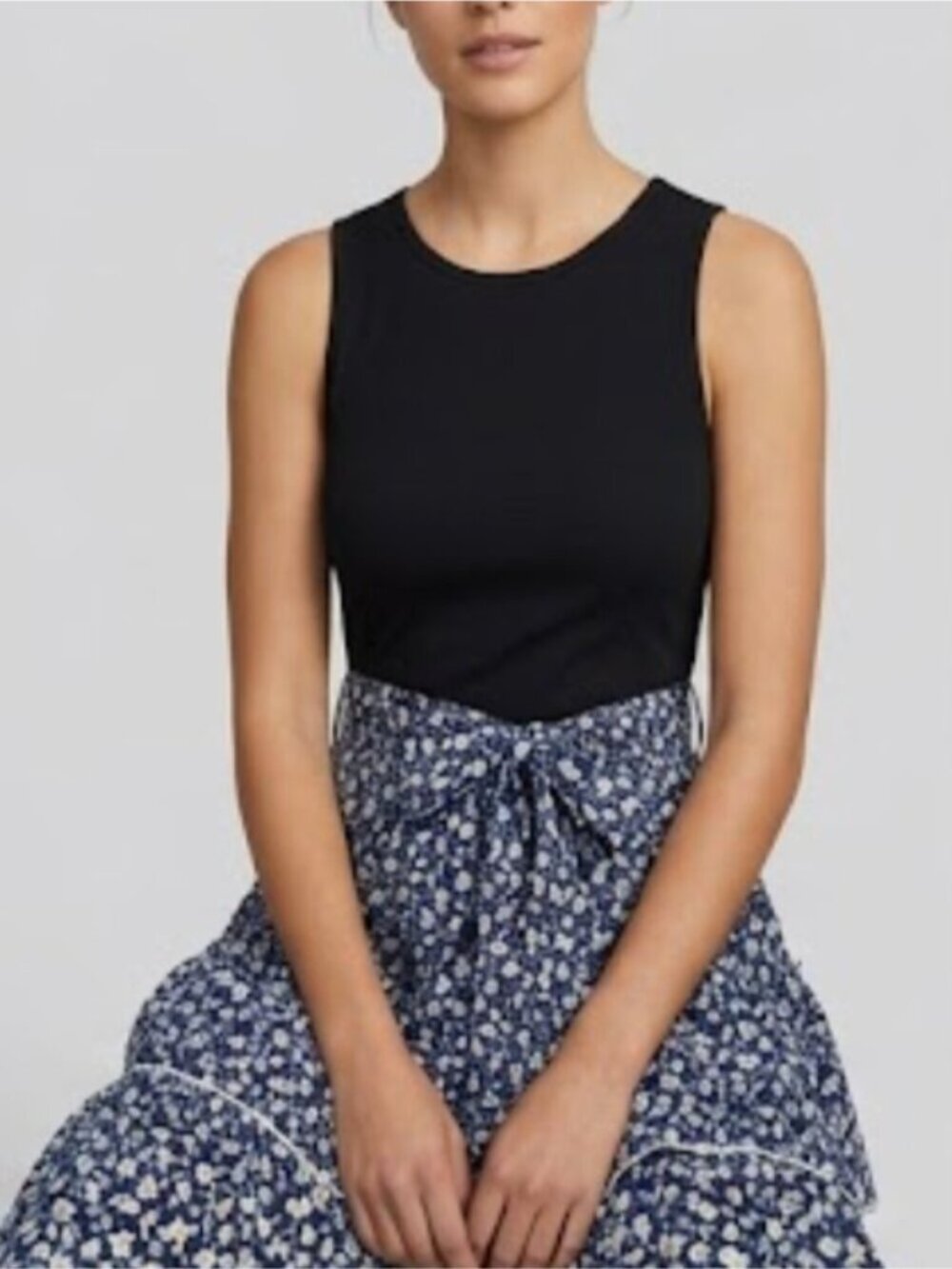 LAST ONE 🔥 Boho Floral Print Belted Layered Hem Dress - Picture 5 of 11